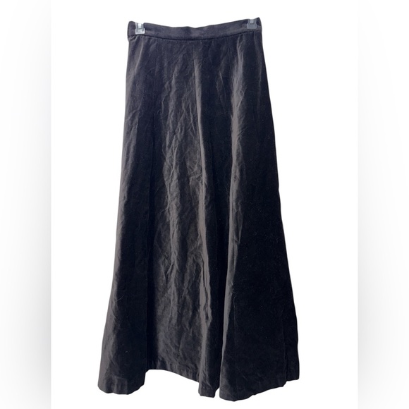 Vintage 1960s Century of Boston Stunning Black Maxi Skirt Womens SZ 16 - Picture 1 of 8